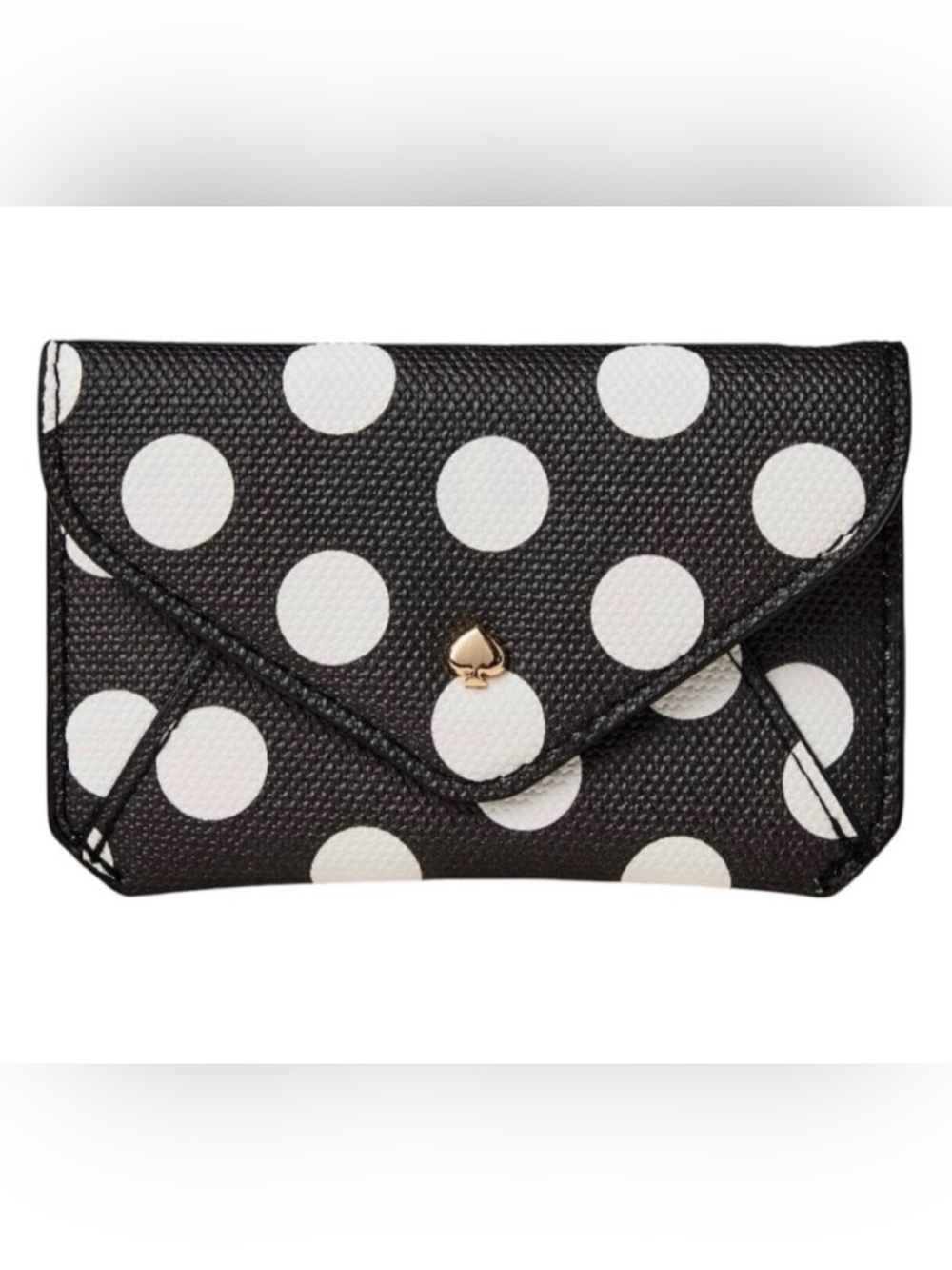 kate spade Black & White Polka Dot Card Holder - Picture 4 of 5